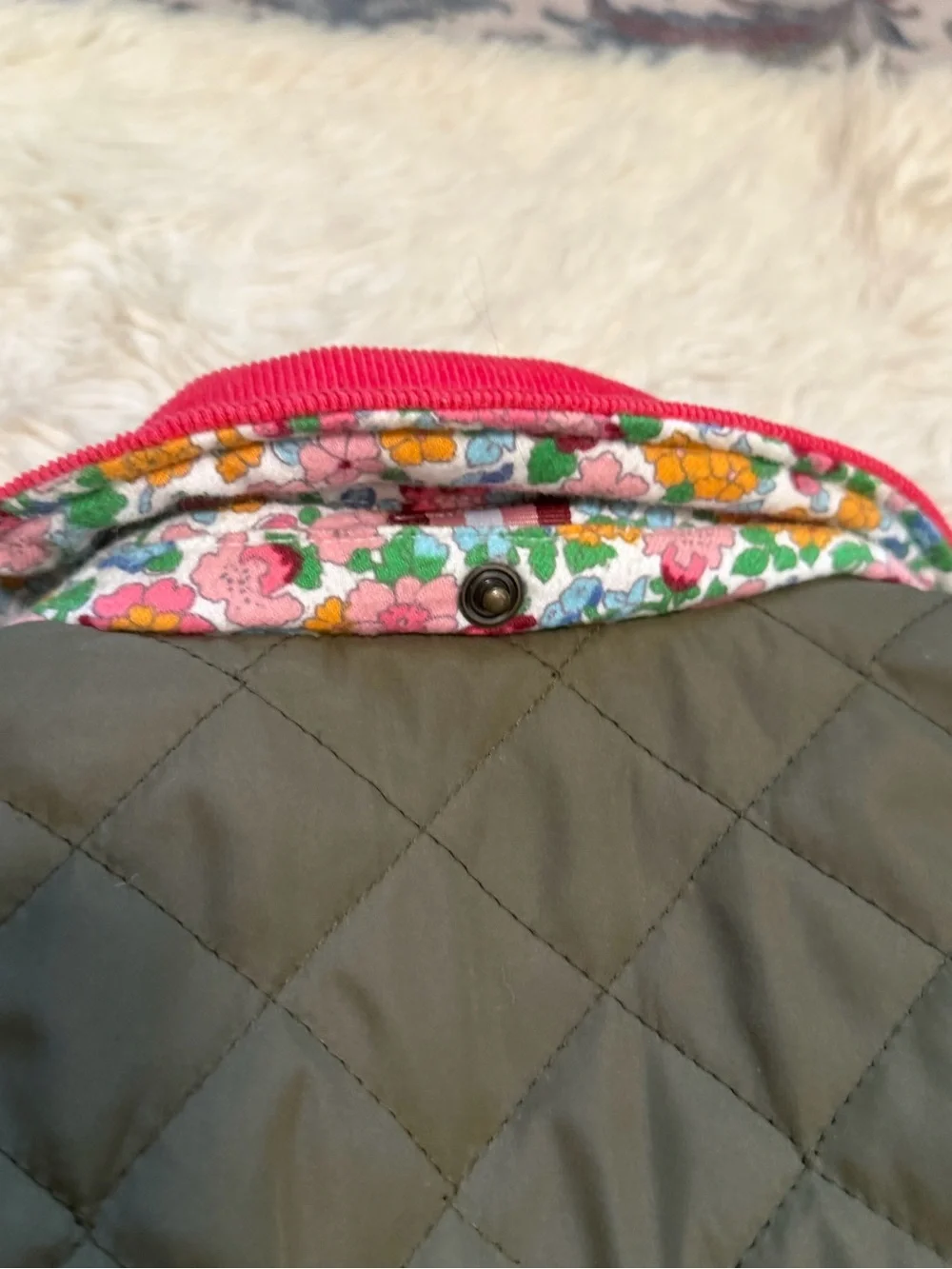 Mini Boden Quilted Jacket - Size 9-10Y